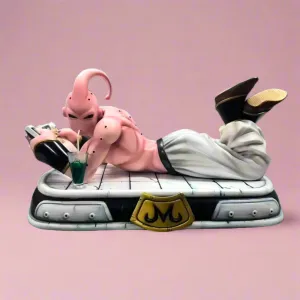 Dragon Ball Anime Figure Pink Chill Majin Buu 14cm (6") PVC Statue Colorful Decor Miniature Sculpture
