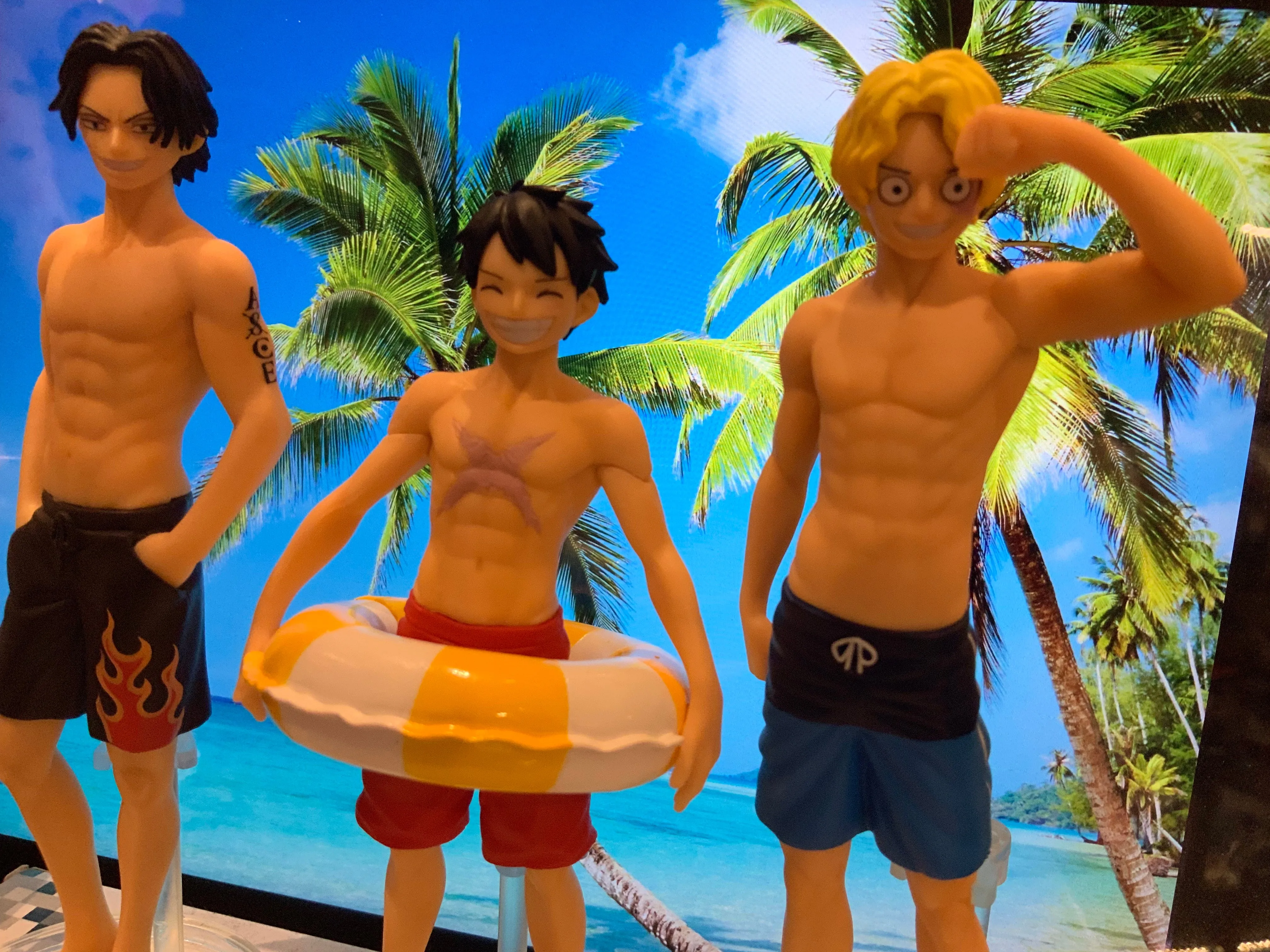 One Pieces Gacha Portraits 02 Figure 3 Pieces Set (In-stock) Art Merchandise Staircase Decor