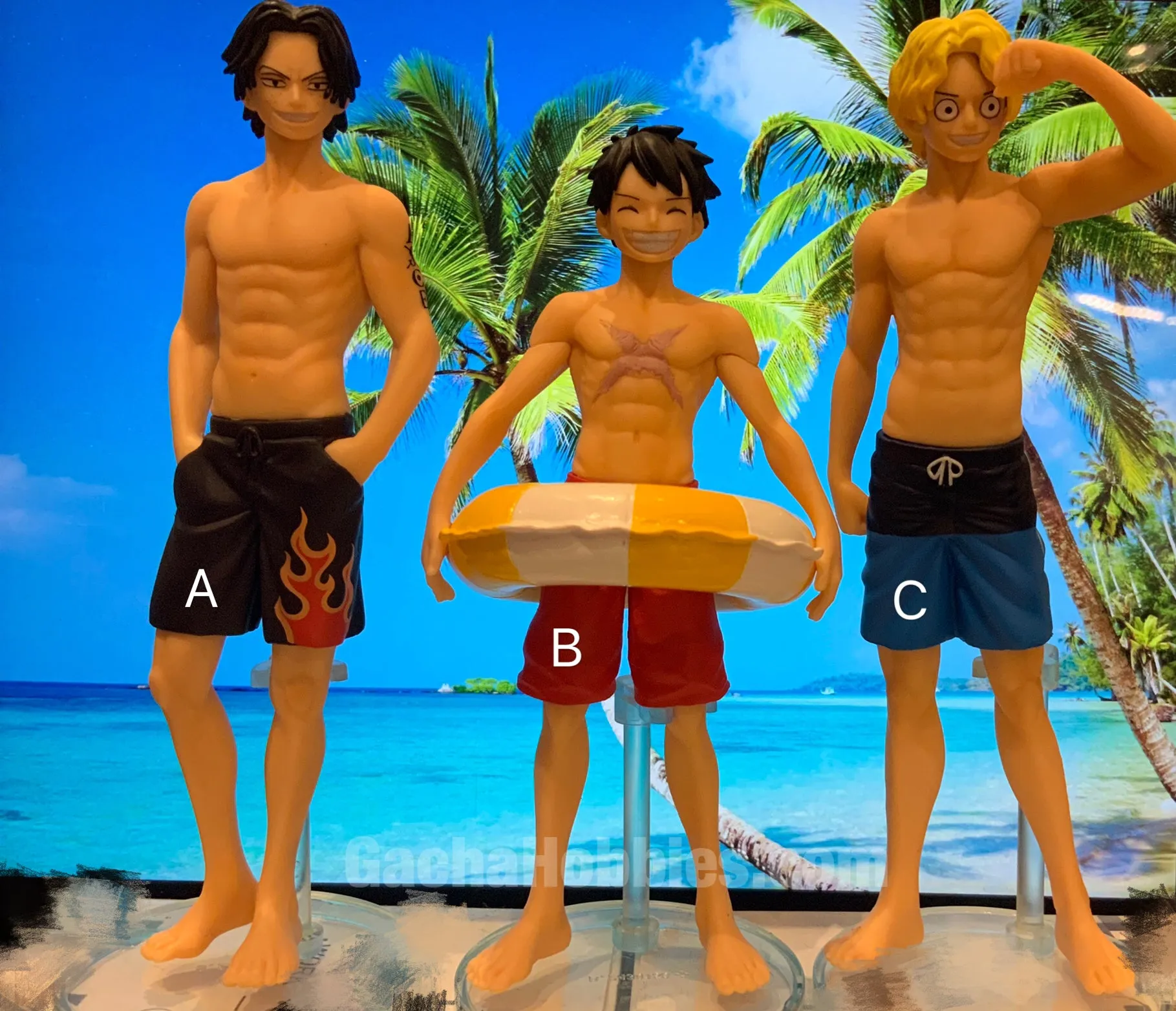 Gallery Worthy Secondary Market One Pieces Gacha Portraits 02 Figure 3 Pieces Set (In-stock)