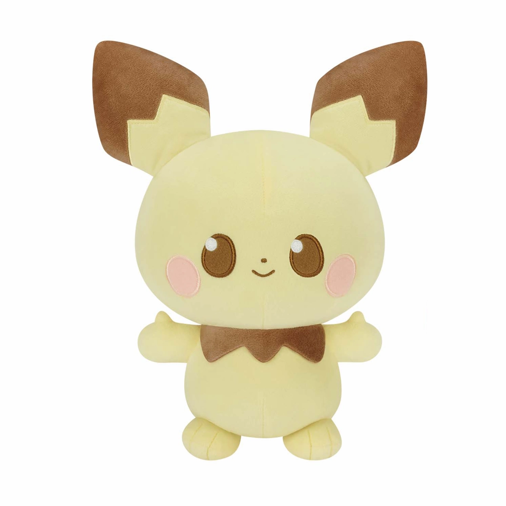 Mini Standpoint Pokemon Pichu Pokepiece Mofugut Plush ~ 8 Inches