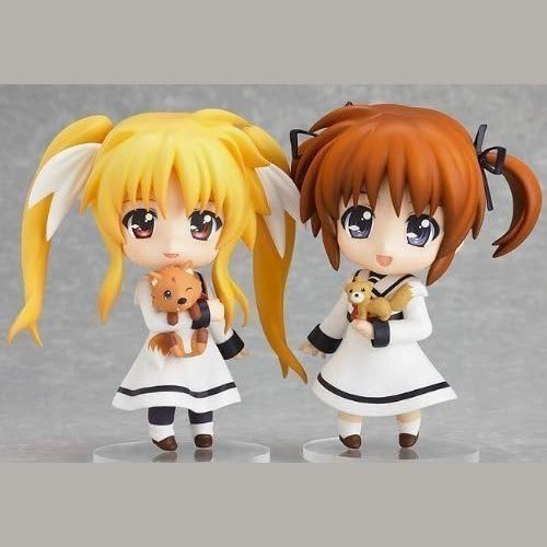 Nendoroid - Nanoha Takamachi & Fate Testarossa : Seishoudai Primary School Uniform Ver. [Wonder Festival 2012 Summer Exclusive] Collector Display