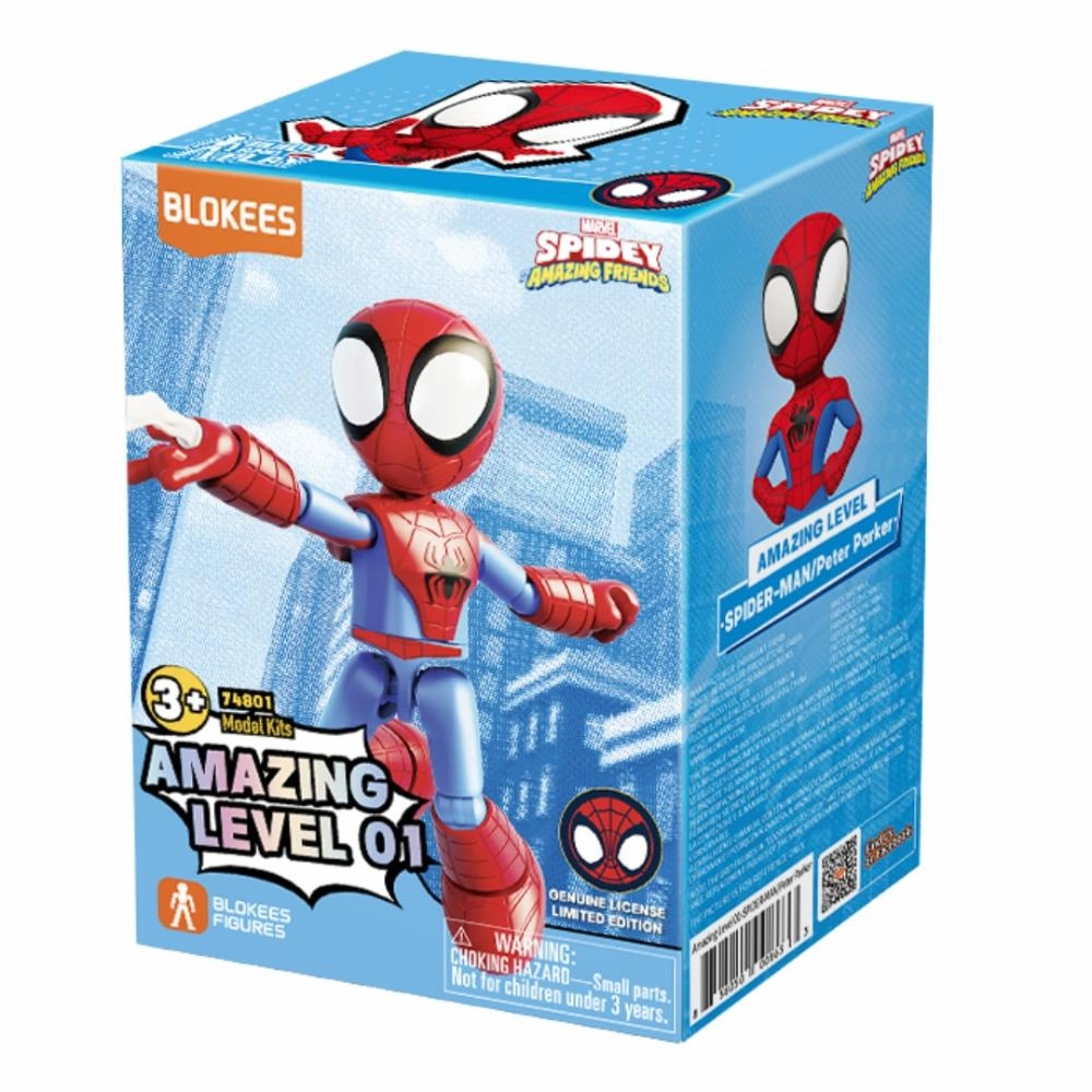 Spidey And Friends Peter Parker Blokees Figure Premium Collectible Item Limited Collectible Release