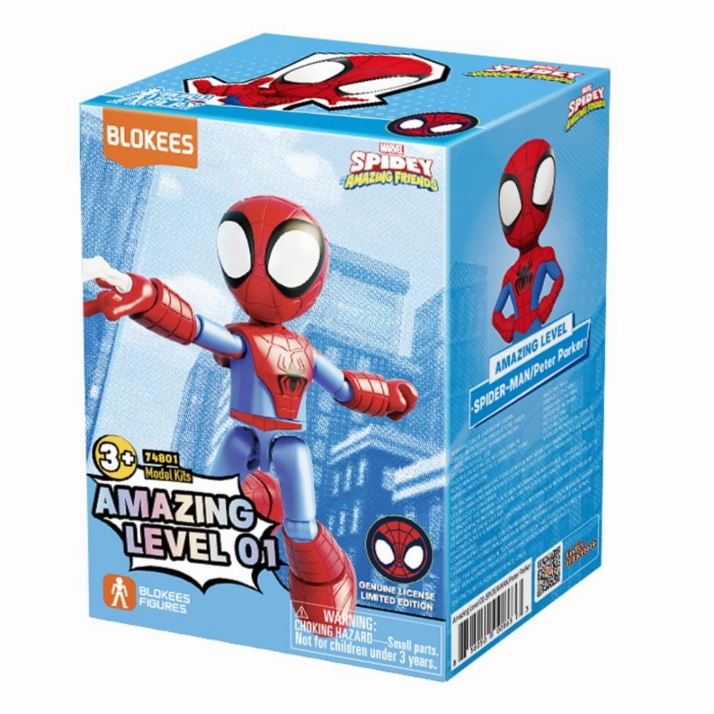 Spidey And Friends Peter Parker Blokees Figure Rest Position Advanced Tool