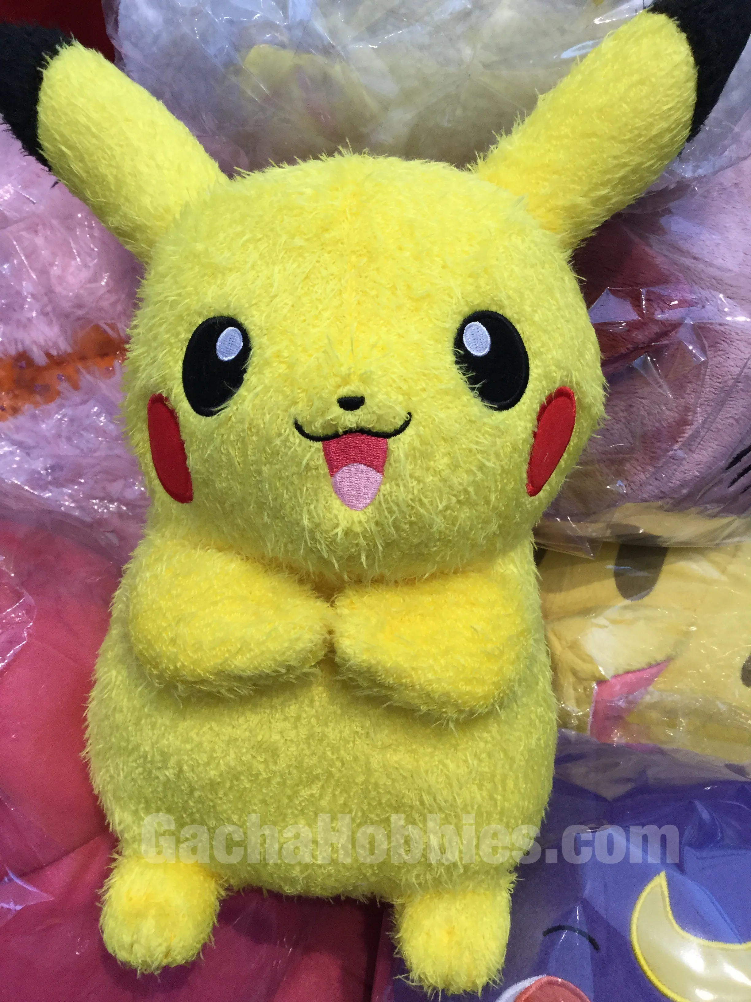 Pokemon Cute Pikach Furry Plush (In-stock) Crystal Figure