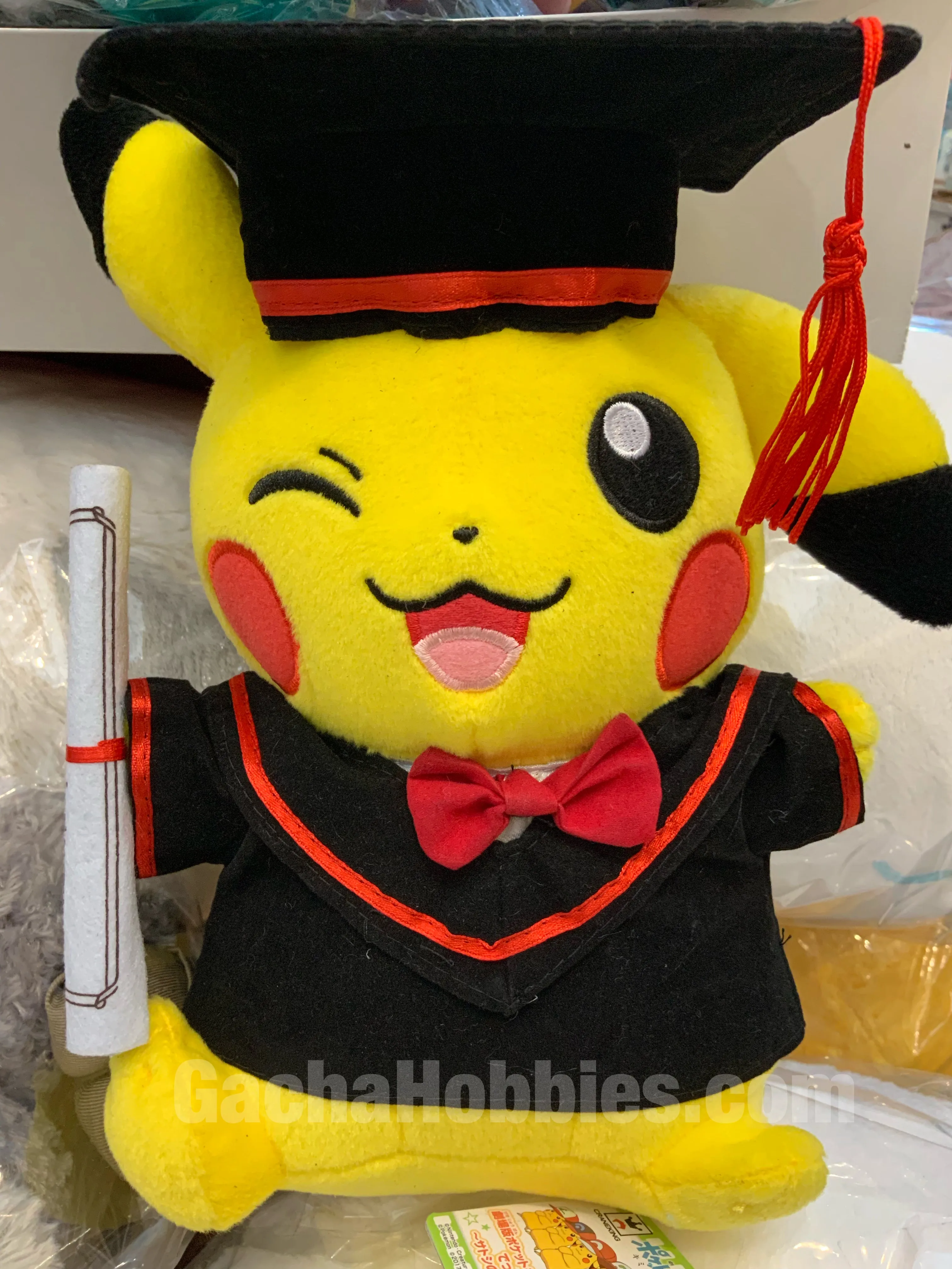 Premium Statue Collectible Unit Graduation Pikachu Wink Plush