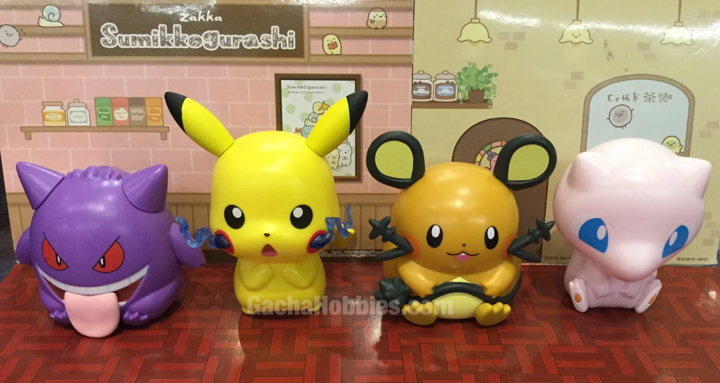 Free Shipping Man Cave Pokemon Big Head Figure 4 Pieces Set (In-stock)